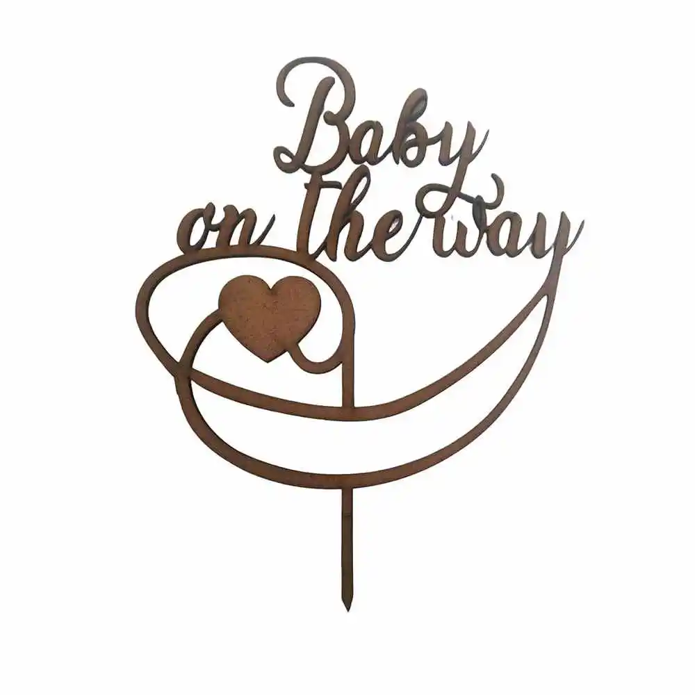 Baby on the Way-MDF Topper